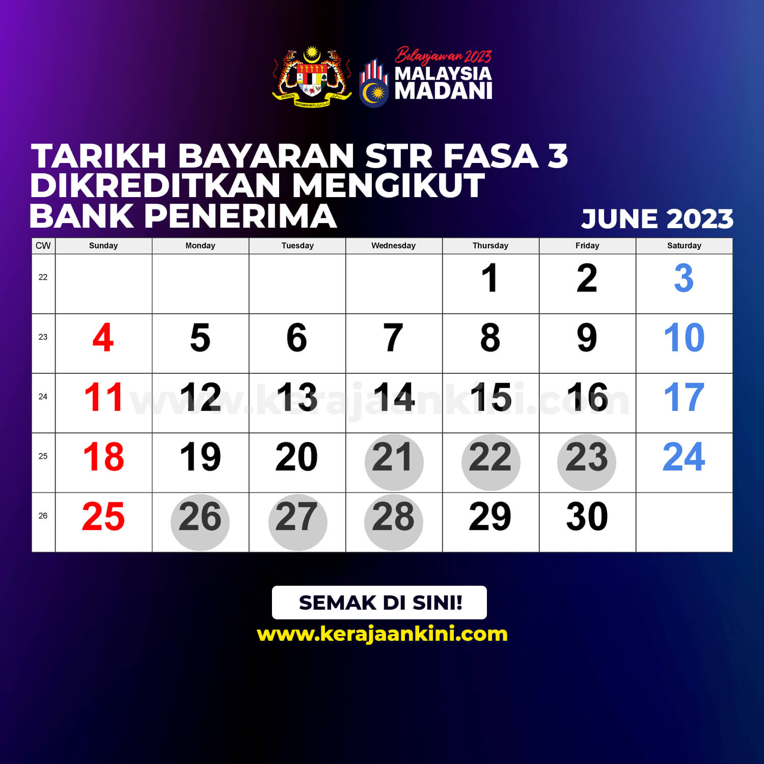 STR Fasa 3 : Tarikh