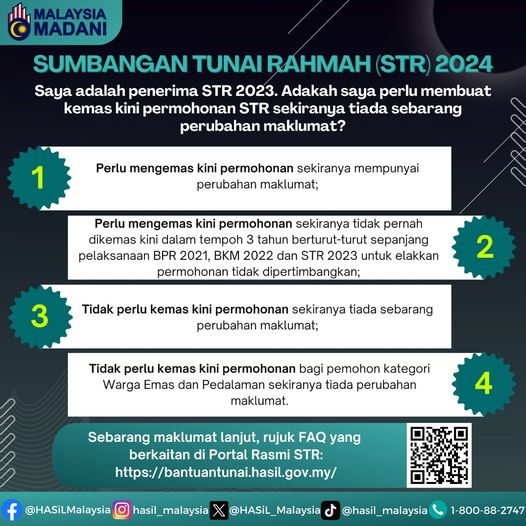 STR 2024 : Tarikh Permohonan