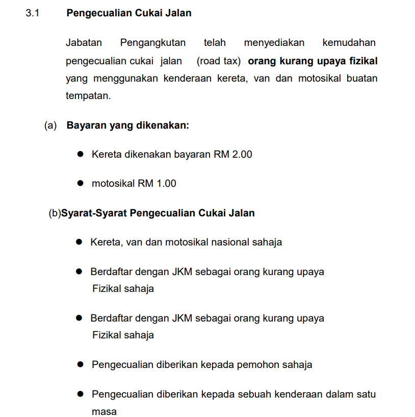 Bantuan Roadtax Percuma